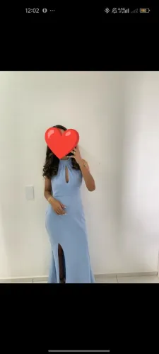 Vestido de festa azul serenity  36/38 