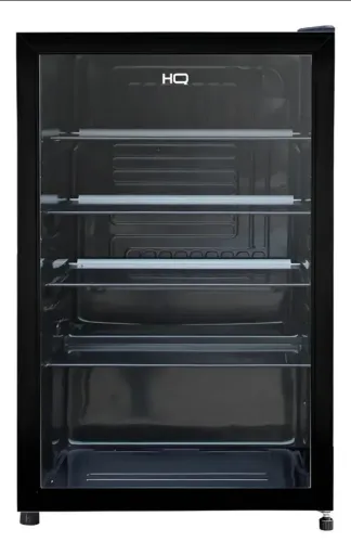 Frigobar Expositor Vertical Hq Vid Duplo 130l Pt Hq-130fbpvl Preto