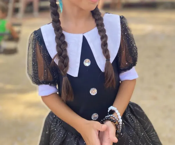 Fantasia Wandinha Addams - Halloween 