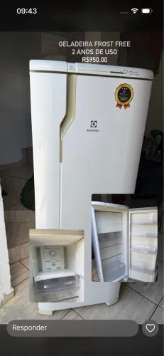 Geladeira Frost Fire dois anos de uso