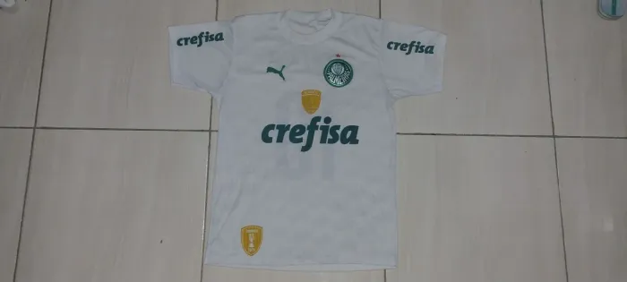 Blusa do palmeiras branca M bi campeão 2020 Crefisa palmeiras, time de futebol blusa