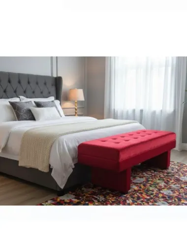 Lindo Recamier em capitonê veludo suede novo