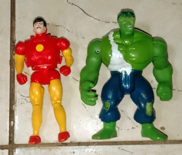 Homem de Ferro e Hulk Toy Biz Anos 90
