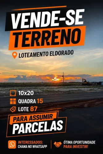 Vendo ou troco terreno no eldorado