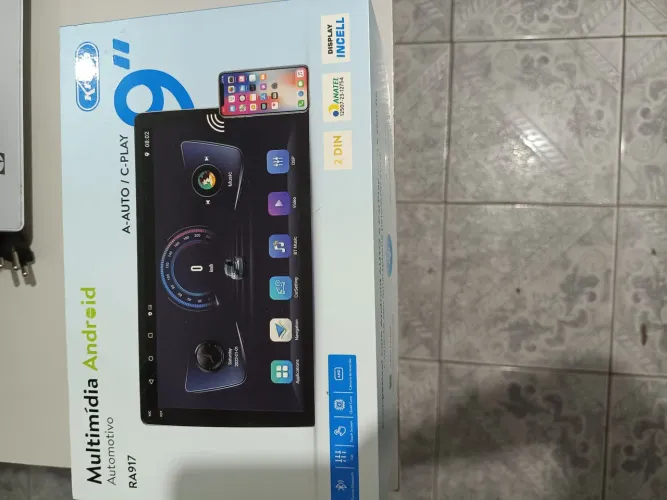Multimídia Android RA917 A-Auto/ Play Tela de 9