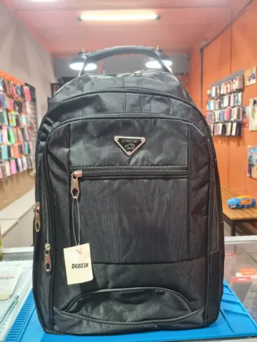 mochila executiva utilitária preta reforçada em nylon