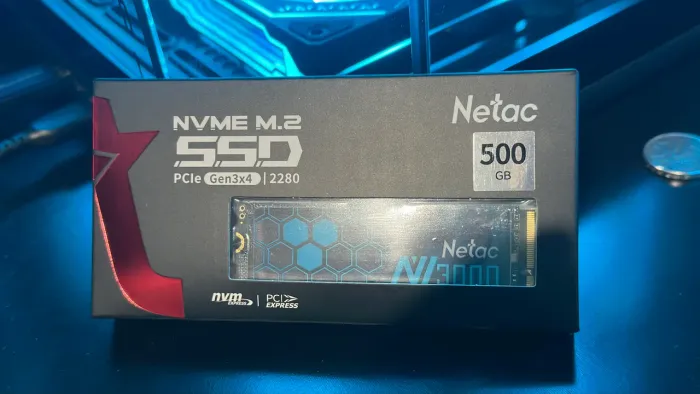 SSD M.2 NVMe 500GB Netac PCle Gen3x4 - 3500 MB/s
