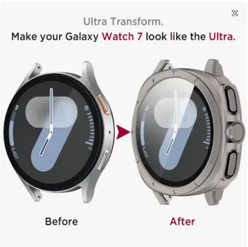Case transforma Galaxy Watch 7 em Galaxy Ultra