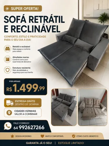 Sofá retrátil