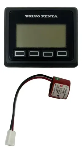 Painel Display Digital D6 22499273 Volvo Penta Barco Náutico Novo Preto