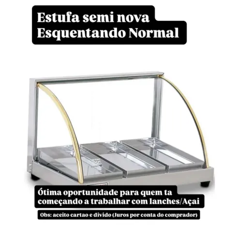 Estufa de lanches