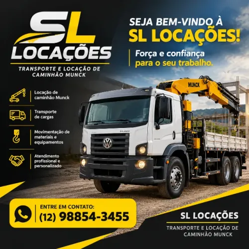 Locação de Caminhão Munck Ubatuba - Movimentação de carga e transporte