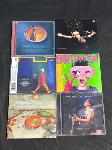 Lote de CDs Originais - Adriana Calcanhotto (6 Álbuns)