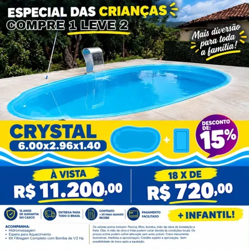 Piscina de fibra promoção especial