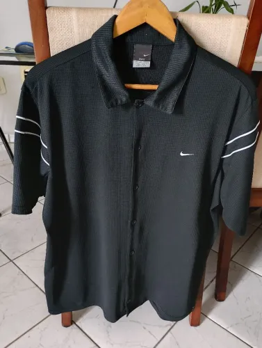 Camisa Nike Casual Botões Dri-Fit