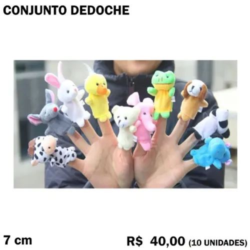 Conjunto Dedoche Animais
