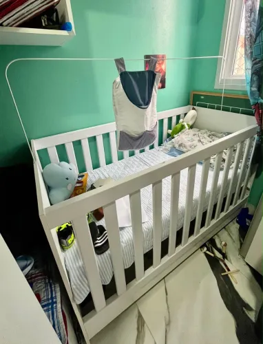 Berço bebê 3 em 1 com colchão