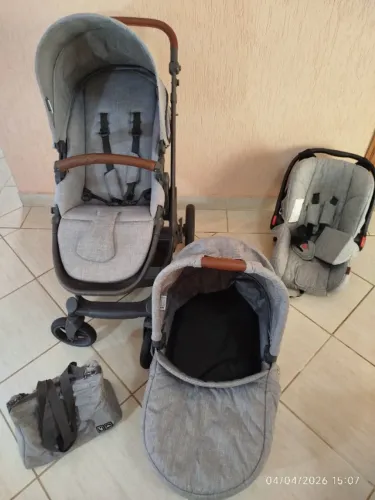Carrinho Bebê ABC Design COMO4 Moisés Bebê Conforto Adaptador Bolsa Ót Est Todo Original  
