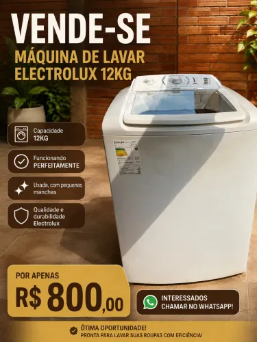 Maquina de lavar electrolux 12kg