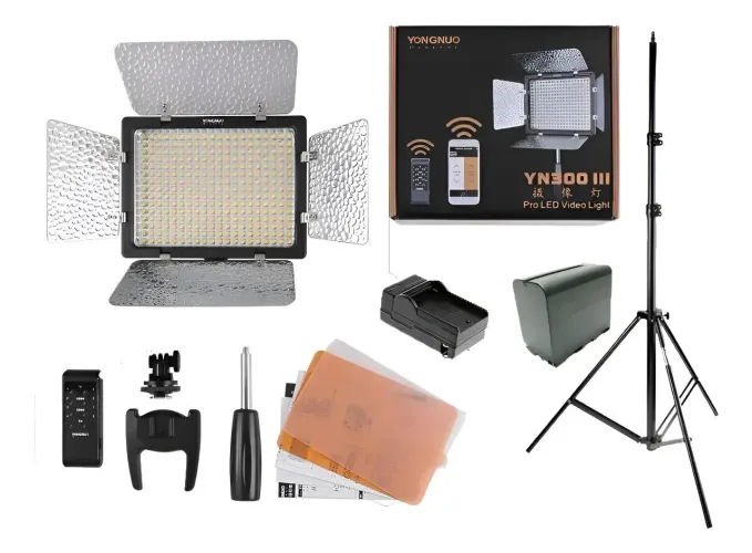 LED PROFICONAL YONGNUO COM BATERIA EXTERNA 