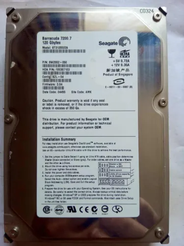 HD IDE Seagate 120GB ST3120022A - usado.
