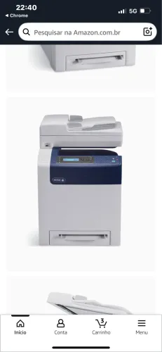 Xerox Impressora multifuncional colorida WorkCentre 6505/DN - Duplex automática