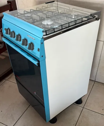 Fogão brastemp relíquia retrô 4 bocas acendimento elétrico seminovo conservadissimo