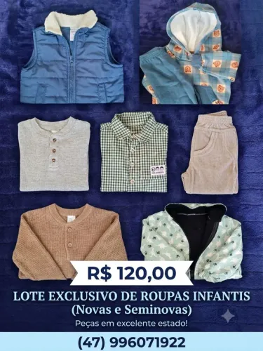 Vendo roupinhas infantis seminovas 