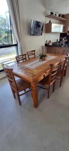 Mesa de jantar madeira maciça