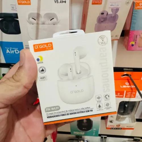 Fones de ouvido sem fio Bluetooth A'Gold FN-BA39