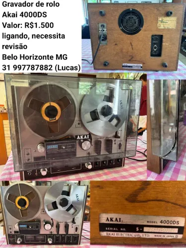 Gravador de rolo AKAI 4000DS