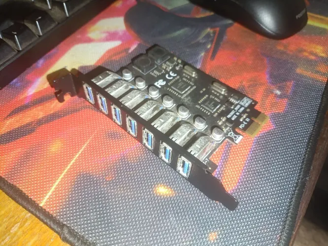 Placa USB 3.0 Pci-Ex 7 portas(leia desc)