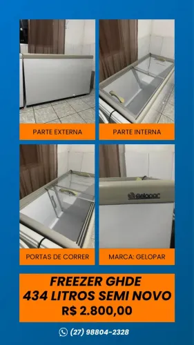 Freezer GHDE 434 litros (seminovo)