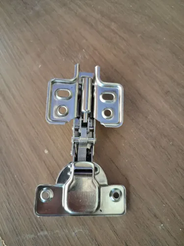 Dobradiça Reta Com Amortecedor
