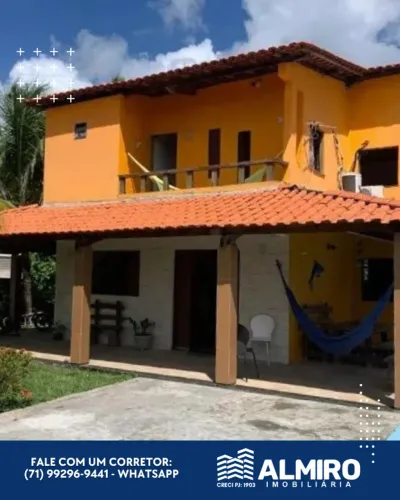 Casa no Condomínio Enseada de Amoreiras, em Itaparica, com 4 suítes