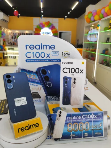 REALME C100X POTENCIA E SEGURANÇA NA SUA MÃO