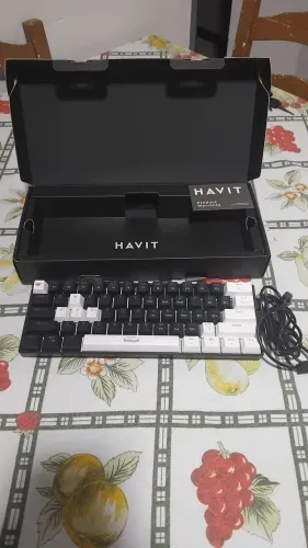 Teclado havit 60% a cabo novo na caixa