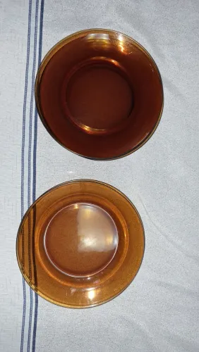 Duralex linha âmbar- kit prato de sopa e janta