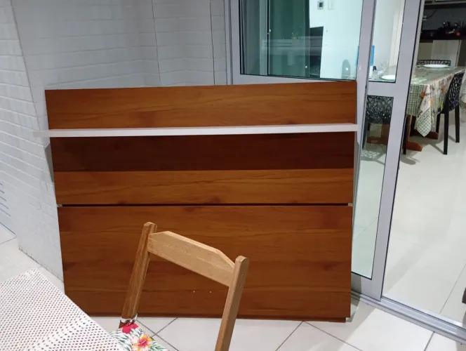 Painel em mogno MDF excelente estrutura 1.36 larg x 1.14 alt