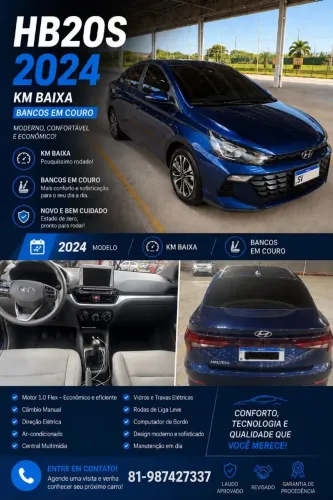 Hyundai HB20 Limited 1.0 Flex 12V Mec. 2024