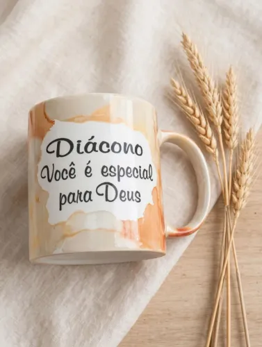Caneca de louça personalizada linda nova