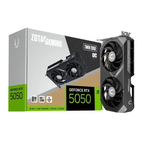 Placa de Video Zotac RTX 5050 Gaming Twin Edge OC 8GB GDDR6 128-bit [nova]