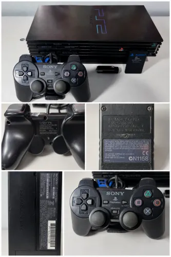 PlayStation 2 FAT com 1 Controle Serie H