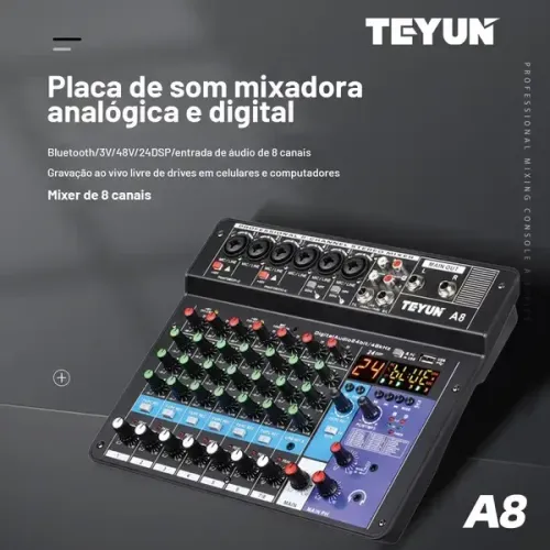 Mesa de som A8 TEYNUN