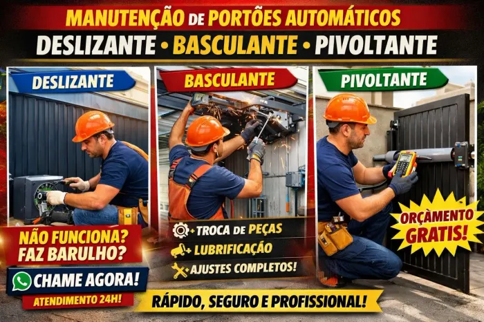 VENDO MANUTENÇÃO DE PORTÃO
