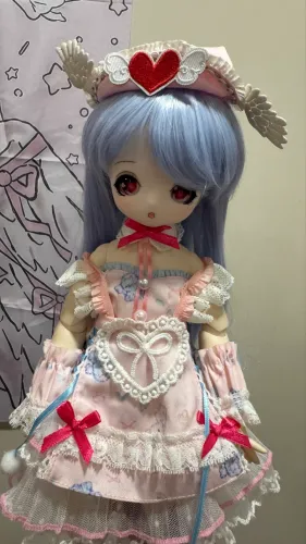 Boneca BJD 1/4 Cabelo Azul