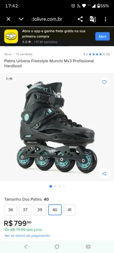 Roller novo na caixa