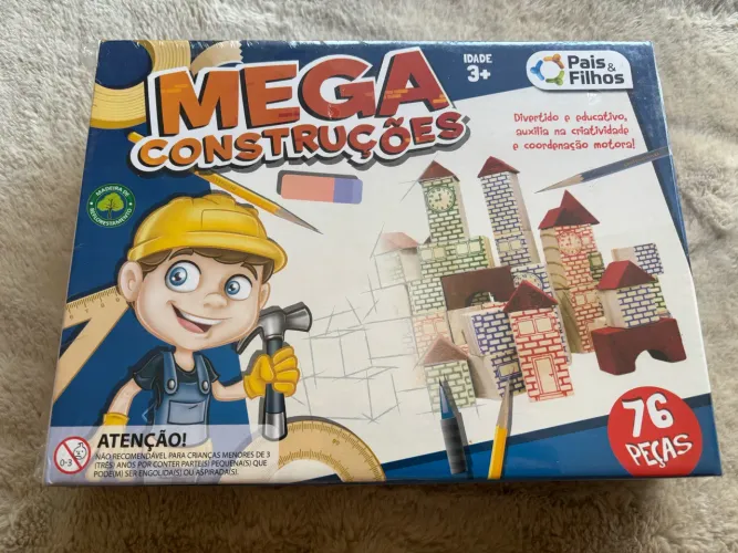 Jogo Mega Construções País e Filhos - Novo e na Caixa Lacrada