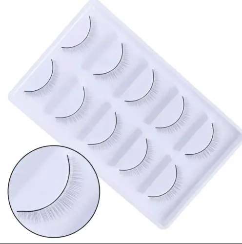 20 Pares de Cílios Postiço Para Treino de Extensão de Cílios 