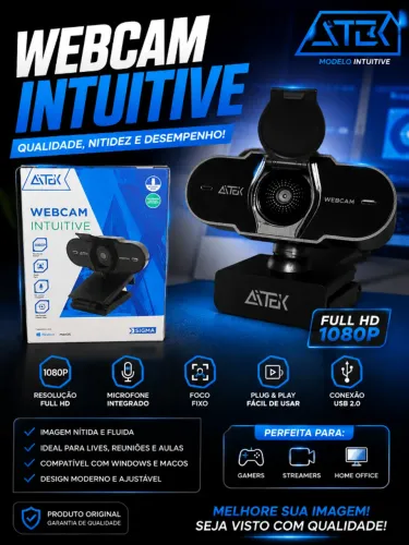 WEBCAM ATEK 1080P